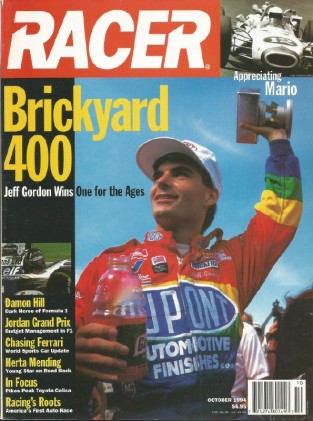 RACER MAGAZINE 1994 OCT - BRICKYARD & GORDON, DAMON HILL, BRYAN HERTA, MARIO